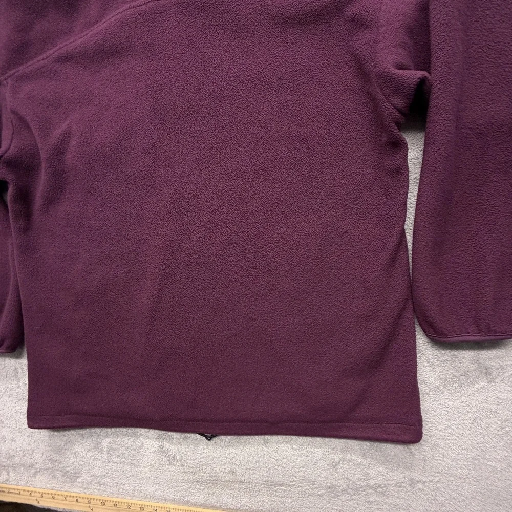 Vintage Columbia Fleece Jacket Mens XL‎ Purple Full Zip Pattern Collar 90s
